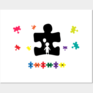 Autism Awareness Amazing Cute Funny Colorful Motivational Inspirational Gift Idea for Autistic Posters and Art